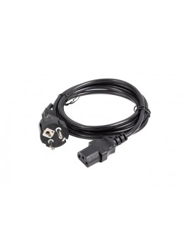 Lanberg CEE 7/7 -> IEC 320 C13 power cord 1.8m VDE Straight
