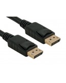 Кабел DeTech DP  DP M/M, 14+1 cooper, 1.8м, Черен - 18270