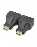HDMI удължител, No brand, През LAN CAT-5e/6, Черен - 17165