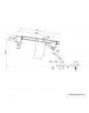 Neomounts Next One Desk Mount, double display cros