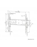 Neomounts Level-750 Wall Mount (XL, 100 kg, tiltab
