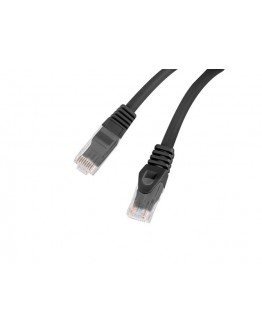 Lanberg patchcord CAT.6 utp lszh cu 10m black fluk