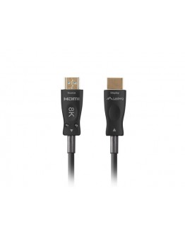 Lanberg HDMI M/M v2.1 cable 50m optical black aoc