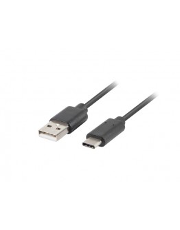 Lanberg USB-C(M) ->  USB-A (M) 2.0 cable 0.5m, bla