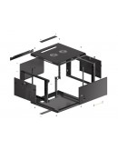 Lanberg rack cabinet 19 wall-mount 6U/600x600 for 