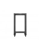 Lanberg open rack 19 18U 600x800 black