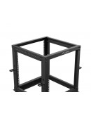 Lanberg open rack 19 12U 600x600-1100 adjustable b