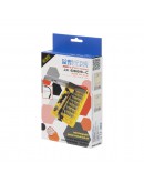 Комплект отвертка и накрайници Jakemy JK-6089-C, 45 Части, CR-V, Жълт - 17629