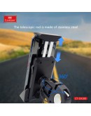 Универсална стойка за телефон, за велосипед, Earldom ET-EH186, Черен - 17900