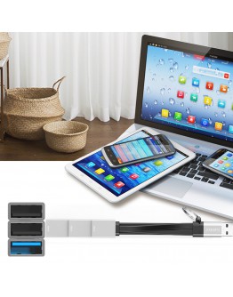 USB хъб Earldom ET-HUB15A, 3 Порта, OTG, Черен - 12066