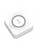 Безжично зарядно устройство LDNIO, 32W, Qi, 1 x Type-C F, 3 x USB F, PD, QC, PPS, Бял - 40294