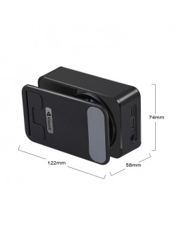 Тонколона със стойка за телефон Kisonli M1 Plus, Bluetooth,  USB, RGB, Различни цветове - 22273