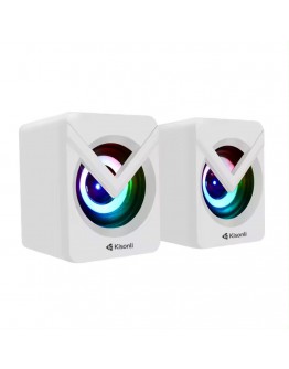 Тонколони Kisonli L-1040, AUX, 2x2.5W, Бял - 22245