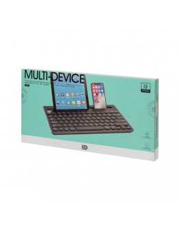 Клавиатура Fude IK3381, Безжична, Bluetooth, Черен - 6129