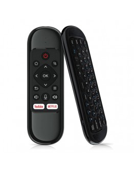 Универсално дистанционно No brand H6, Air mouse, USB 2.4GHz, IR програмируемо, Черен - 13046