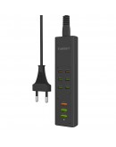 Удължител Earldom ES-SC24, 6 х USB-C, 3 x USB F, 1м., Черен - 40520