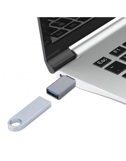 Преходник DeTech, USB (F) – USB C (M) OTG, Различни цветове - 17855