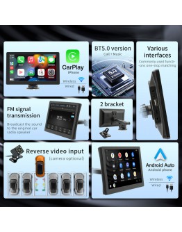 Преносим CarPlay / Android Auto дисплей No brand X5308, 9