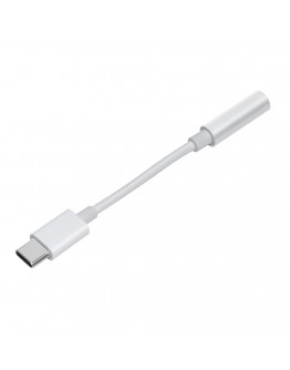 Makki преходник Adapter Type-C M to 3.5mm audio jack 4P F, White - MAKKI-CBL-C-AUDIO-WH