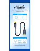 Vention кабел Cable DisplayPort to HDMI 1.5m - 4K, Gold Plated - HAGBG