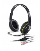 Genius слушалки с микрофон Headset HS-400A - 3.5 mm, Mic, Black/Green