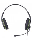 Genius слушалки с микрофон Headset HS-400A - 3.5 mm, Mic, Black/Green