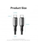 Vention кабел USB2.0 Type-C/Type-C 100W, LED display 2m - CTKBH