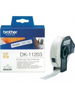 Brother DK-11203 File Folder Labels, 17mm x 87mm, 