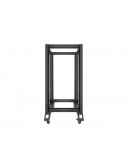 Lanberg open rack 22U 600x800, black