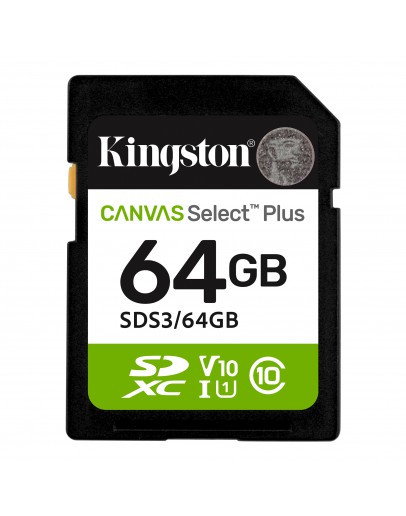 64G SD KINGST CANVAS SEL+ G3