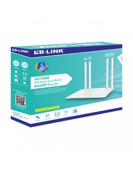 Безжичен рутер LB LINK BL-W1210M, 1200Mbps, Dual-Band, 4 антени, Бял - 19050