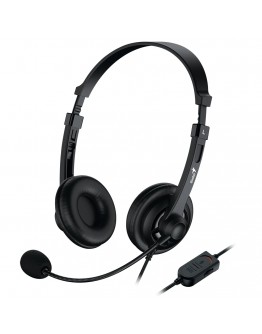Genius слушалки с микрофон Headset HS-230U - USB, Mic, Black