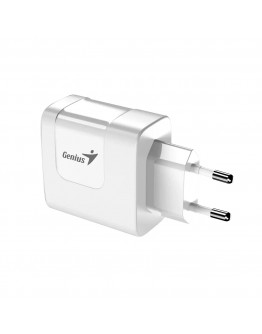 Genius Универсално зарядно за стена Charger Wall GaN - USB Type-C/A 65W White - PD-65AC