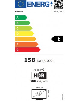 Hisense, 100  E7Q PRO,QLED Smart, FALD, 144Hz, 500