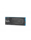 Natec Keyboard Trout US Layout Slim, Black