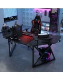 Геймърско бюро No brand D2204, 5 в 1, Черен - 74005