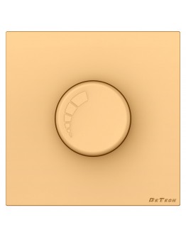 Електрически ключ димер DeTech DE-9225-71, 200W, За вграждане, IP20, Златист - 75090