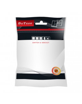 Единична розетка за компютър DeTech DE-6008-61, RJ45, Cat5E, За вграждане, IP20, Златист - 75015