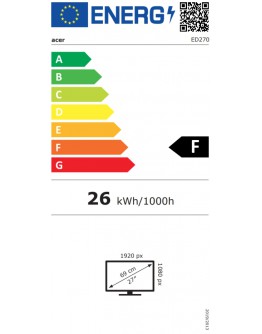 Монитор Acer Nitro ED270Zbmiipx, 27 FHD (1920x1080) VA, Cu