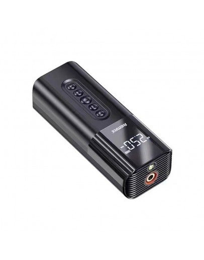 Компресор Remax D12L, Фенер, 12V, Черен - 40307