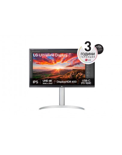 Монитор LG 27UP850K-W, 27 UltraFine UHD, IPS 4K , 5ms, 120