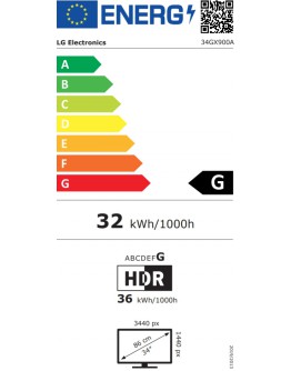 Монитор LG 34GX900A-B, 34, OLED UltraGear 21:9 Curved, IPS