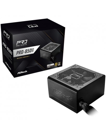 Asrock PRO-850G, 850W, 80 Plus GOLD, Non Modular