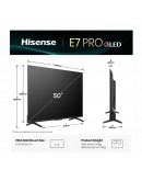 Hisense 50 E7Q Pro, 4K Ultra HD 3840x2160, QLED, Q
