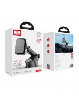 Универсална стойка за телефон, Earldom ET-WC63, Магнитна, Безжично зареждане, Черен - 17906