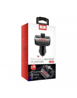 FM Трансмитер Earldom ET-M43, Bluetooth, USB, 5V/2.4A, Черен – 17389