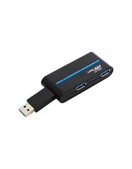 USB хъб No Brand, USB 3.0, 4 Порта, Бял - 12060