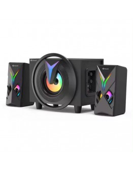 Тонколони Kisonli TM-1000U, Bluetooth, USB, AUX, SD, FM, 8W+2x4W, Черен - 22220