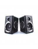 Тонколони Kisonli T-005, 2x3W, USB, Черен - 22157