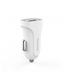 Зарядно устройство за кола, LDNIO DL-C17, 5V/1A, Универсално, 1 x USB, С Micro USB кабел, Бял - 14377